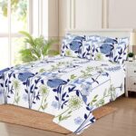 Blue Botanical Floral Comforter Set